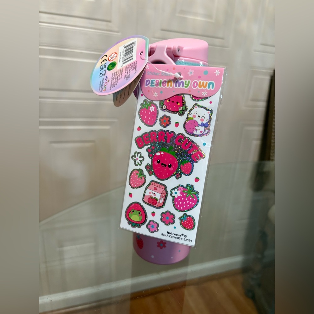 Beautiful Hot Focus 20 Fl Oz Bpa Steinless Steel Water Bottle 3D Stickers
